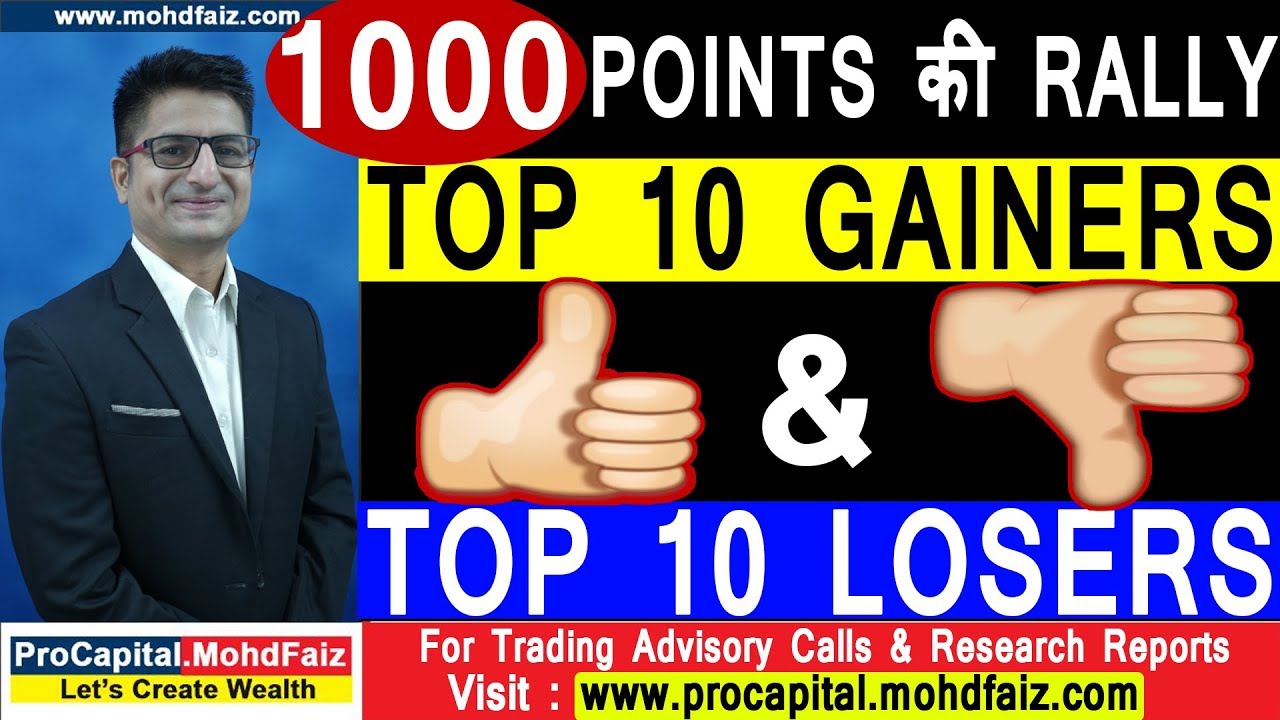 Read more about the article 1000 POINTS की RALLY TOP 10 GAINERS & TOP 10 LOSERS | Latest Share Market Videos