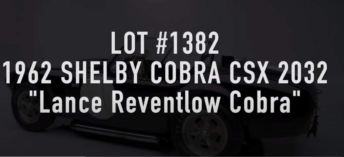 Read more about the article Barrett Jackson  2022 First Look Cobra   Lance Reventlow Cobra