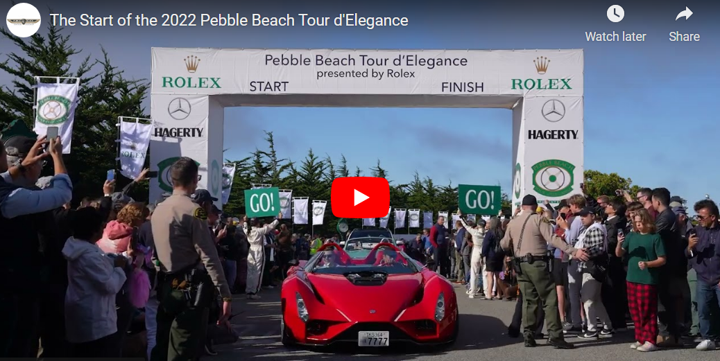 Read more about the article Start of 2022 Pebble Beach Tour d Elegance